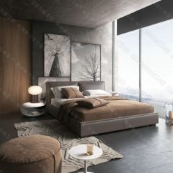 3D model Modern Style Bedroom Interior 7