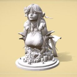 3D model Ningguang Maiden Of Stone – 3D Print