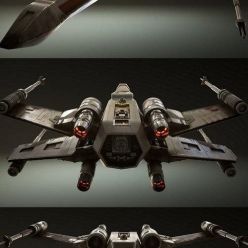 3D model T-65 X-Wing Starfighter