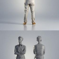 3D model Man Ray Business Standing 002 (Vray, Corona)
