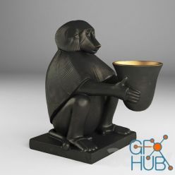 3D model Eichholtz Monkey With Light Art Deco