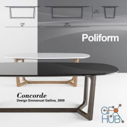 3D model Table Concorde by Poliform