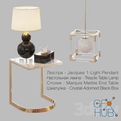 3D model HORCHOW decorative set