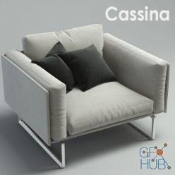 3D model Armchair Cassina 202 8