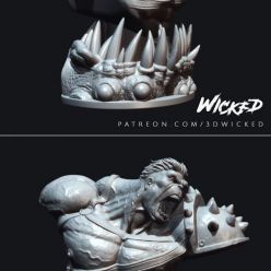 3D model Wicked The Hulk from Planet Hulk Bust – 3D Print