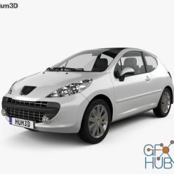 3D model Peugeot 207 2006 car