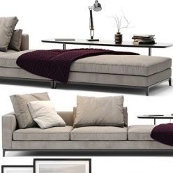 3D model Minotti Andersen Sofa B