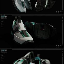 3D model G-KO Solution shoes PBR