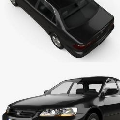 3D model Car Honda Accord EX (US) 1998