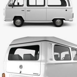 3D model Volkswagen Kombi (T2) 2012