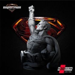 3D model B3dserk – Superman Bust – 3D Print