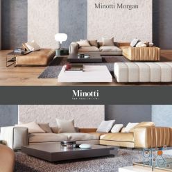 3D model Minotti Miami Sofa