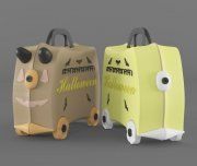 3D model Children's suitcase Halloween