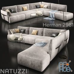 3D model Sofa Natuzzi Herman 2981