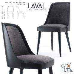 3D model LAVAL LEATHER CHAIR