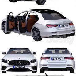 3D model Mercedes Benz E Class AMG line 2021