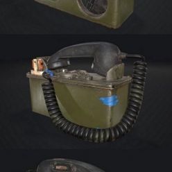 3D model Military Telephone Set TA-43 PBR