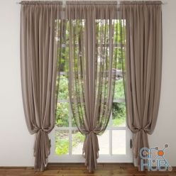 3D model Curtain2 (MAX 2011, FBX)