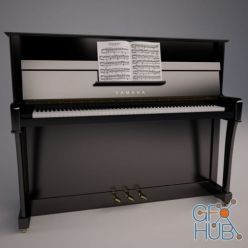 3D model Yamaha B3 Upright Piano