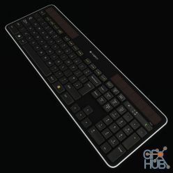 3D model Solar keyboard K750 Black by Logitech