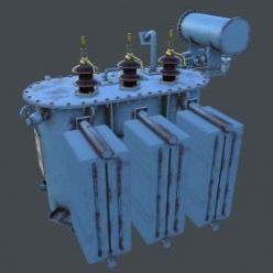 3D model Industrial Transformer PBR