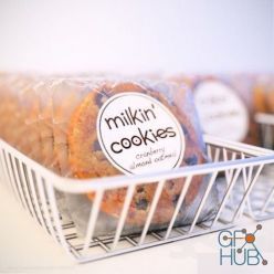 3D model Milkin Cookies in basket