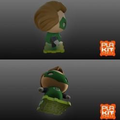3D model PlaKit DC Green Lantern – 3D Print