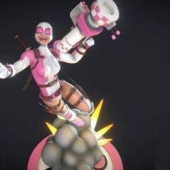 3D model Gwenpool PBR