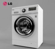 3D model Washing machine F1296CDP3 by LG