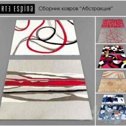 3D model Collection of carpets "abstraction" Arte Espina