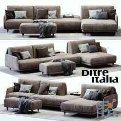 3D model Modern sofa ELLIOT by Ditre Italia