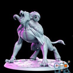 3D model Dire Ram - Beast