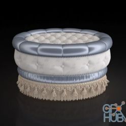 3D model Pouff round by Modenese Gastone, Italy