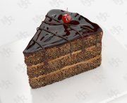 3D model Piece of chocolate cake