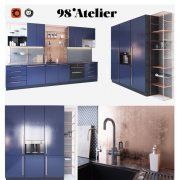 3D model Kitchen set by 98'Atelier