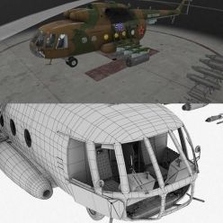 3D model Mi-8MT Helicopter