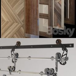 3D model Rails for sliding doors