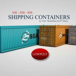 3D model Shipping Containers (3ds, fbx, obj, c4d)