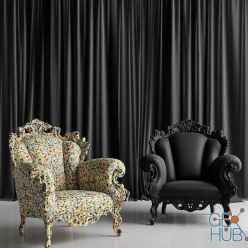 3D model Alessandro Mendini Magis Proust armchair