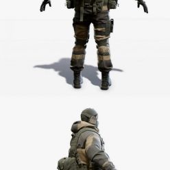 3D model Army Man Trooper