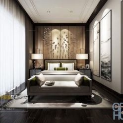 3D model Bedroom Space A022