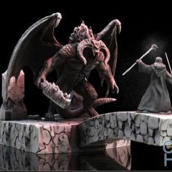 3D model Gandalf Diorama– 3D Print