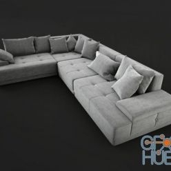 3D model Modular corner sofa