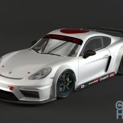 3D model Porsche 718 Cayman GT4 Clubsport 2019 car