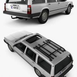 3D model Hum 3D Volvo 745 kombi US 1985 car