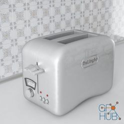3D model Retro toaster Delonghi