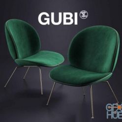 3D model GUBI Beetle Lounge Chair