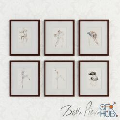 3D model Bella Pieroni poster set