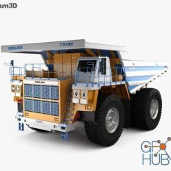 3D model BelAZ 75180 Dump Truck 2014