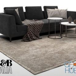 3D model To Size sofa Maxalto B&B Italia Lucrezia